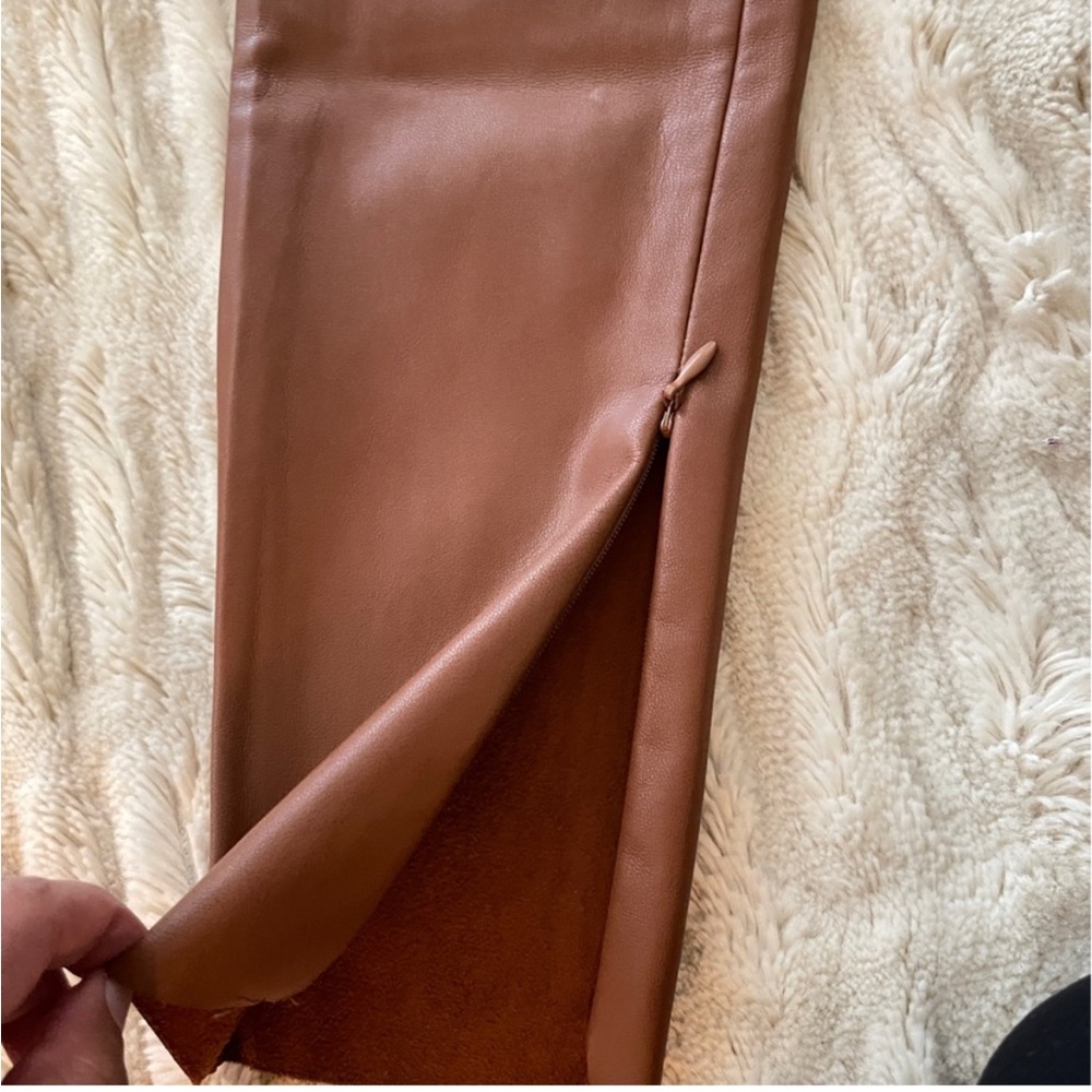NWOT: 🤎 Zara Tan Brown Faux Leather Leggings Pants
Skinny Pants Size XS 📦 - Picture 7 of 12